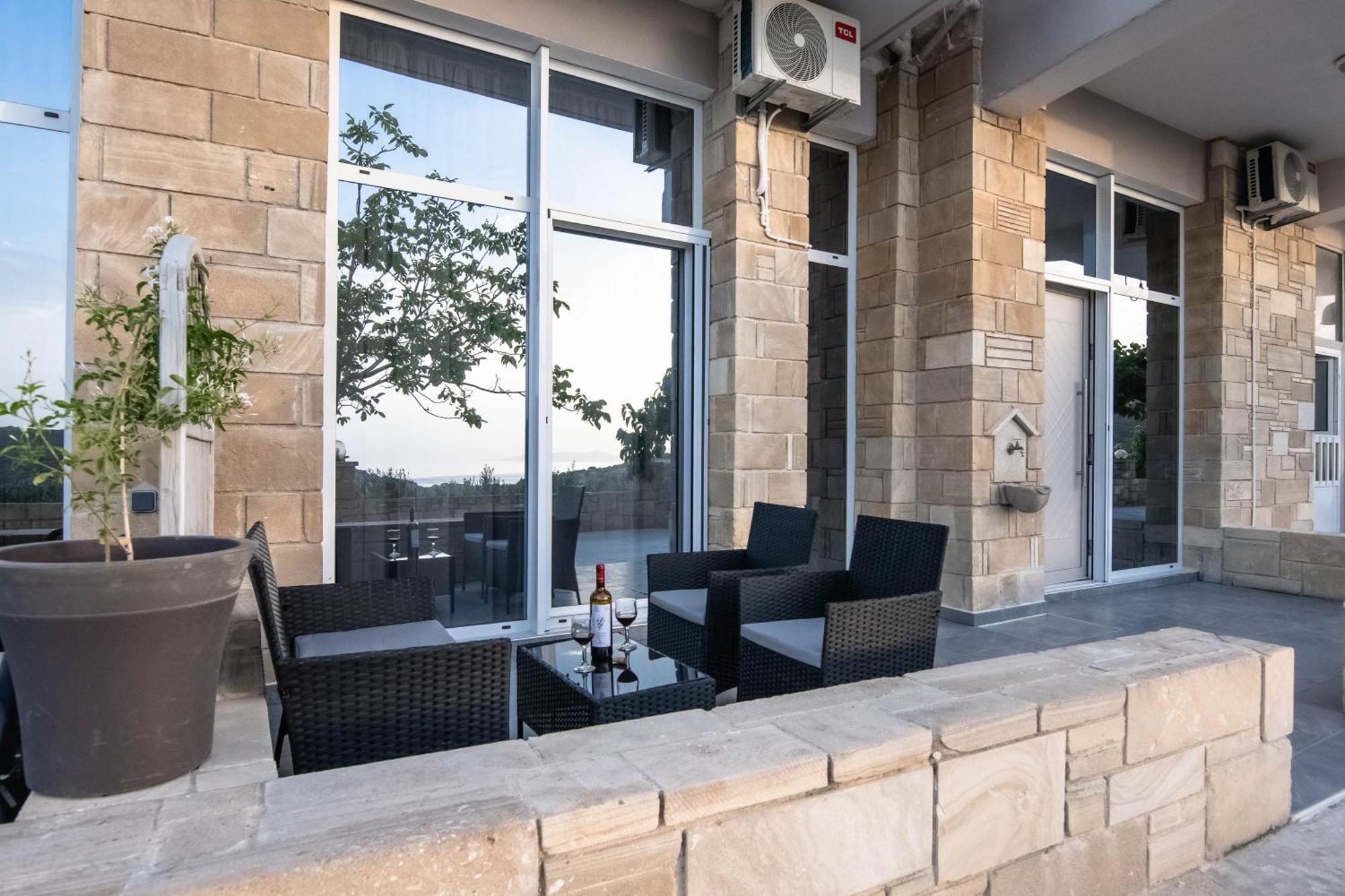 Rikanthos Stone Sea View Apartment Ιι Кісамос Екстер'єр фото